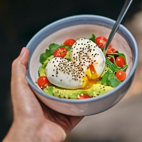 Ceramity Ceramic Bowls Set of 4‎ Blue/White (4092) - Picture 3 of 7
